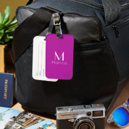 Warme Orchidee - personalisiert Gepäckanhänger