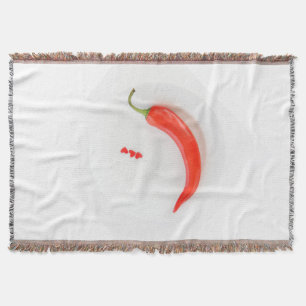 Warme Paprika Weißrot Decke