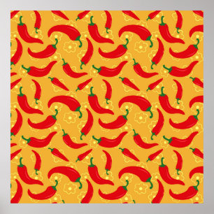 Warme Paprikaschoten Poster