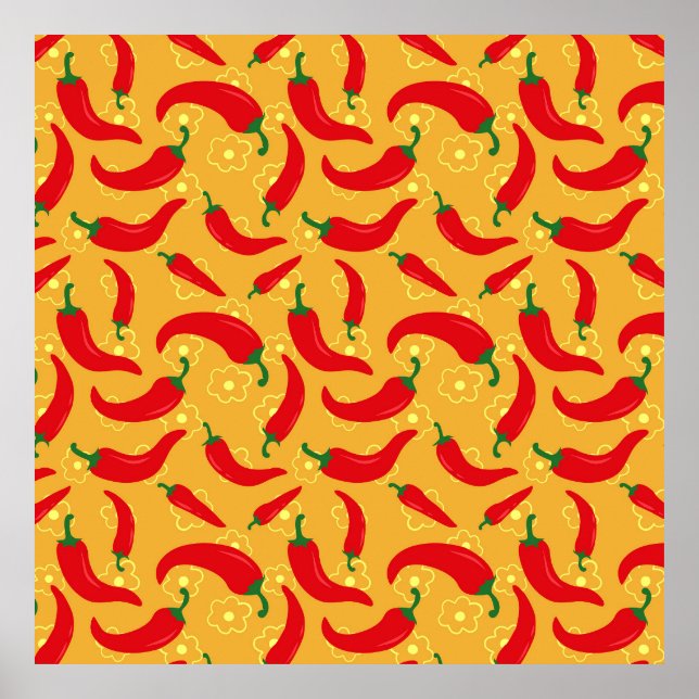 Warme Paprikaschoten Poster (Vorne)