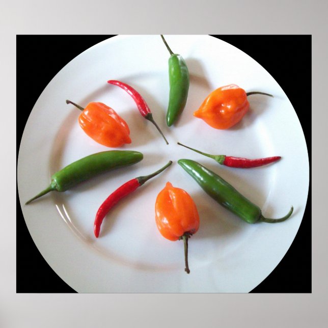 Warme Paprikaschoten Poster (Vorne)