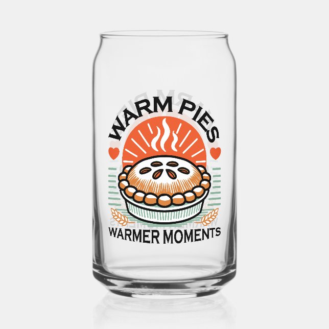 Warme Pies Warmer Momente - Gemütliche Herbstgesta Dosenglas (Vorderseite)