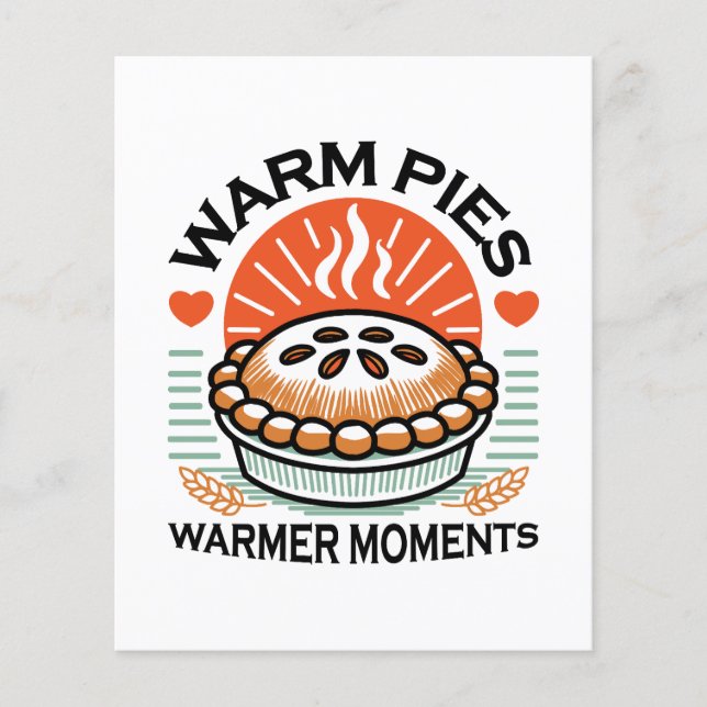 Warme Pies Warmer Momente - Gemütliche Herbstgesta Flyer (Vorne)