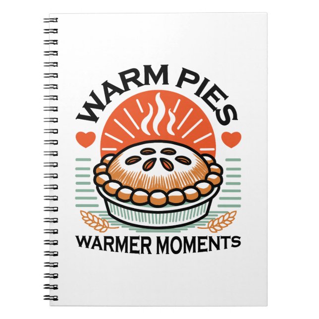 Warme Pies Warmer Momente - Gemütliche Herbstgesta Notizblock (Vorderseite)