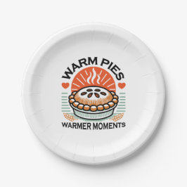 Warme Pies Warmer Momente - Gemütliche Herbstgesta Pappteller
