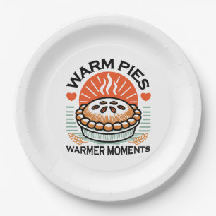 Warme Pies Warmer Momente - Gemütliche Herbstgesta Pappteller