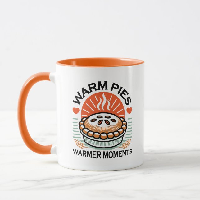 Warme Pies Warmer Momente - Gemütliche Herbstgesta Tasse (Links)