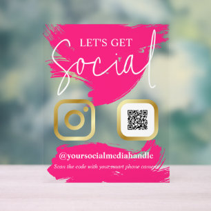 Warme Pinselstriche Imitate Gold Soziale Vorteile Acrylschild