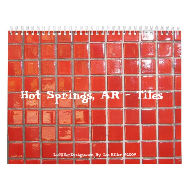 Warme Quellen, AR Historic District Tiles Calender Kalender (Titelbild)