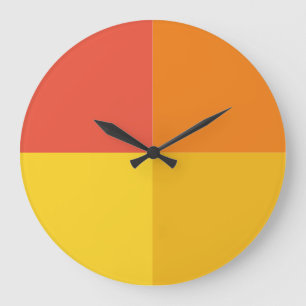 Warme Regenbogengeometrische Wanduhr