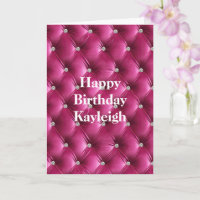 Warme rosa Imitate Velvet Geburtstag