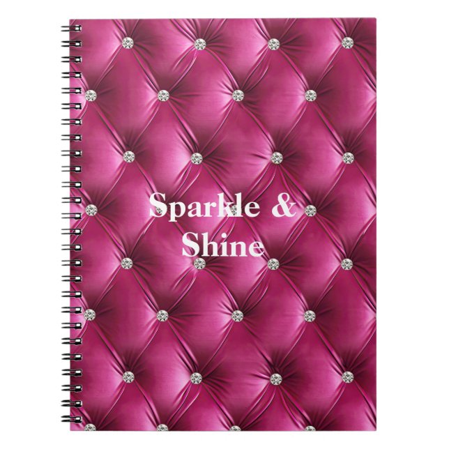 Warme rosa Imitate Velvet Notizblock (Vorderseite)