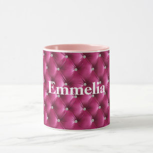 Warme rosa Imitate Velvet Tasse