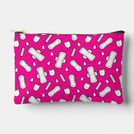 Warme rosa Menstruationspad Muster erste Periode Zubehörtasche