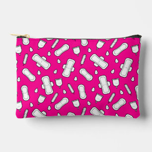 Warme rosa Menstruationspad Muster erste Periode Zubehörtasche