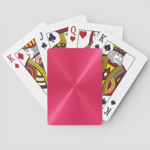 Warme rosa, rosafarbene, glänzende Metallic Playin Spielkarten