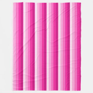 Warme rosa Schattenstreifen Fleecedecke