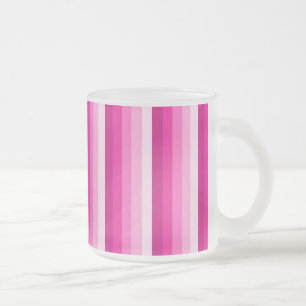 Warme rosa Schattenstreifen Mattglastasse