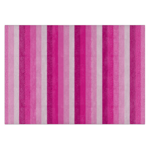 Warme rosa Schattenstreifen Schneidebrett