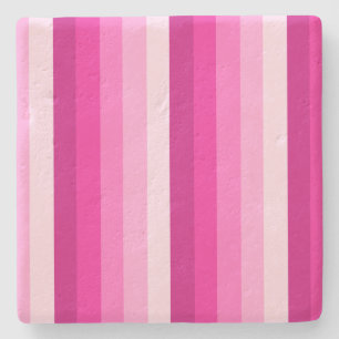 Warme rosa Schattenstreifen Steinuntersetzer