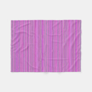 Warme rosa Streifen Fleece Blankon