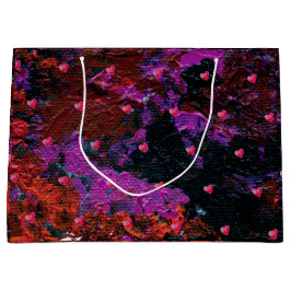 Warme rote Herzen Große Geschenktüte