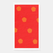 Warme schattige Polka Punkte Papier Napkin