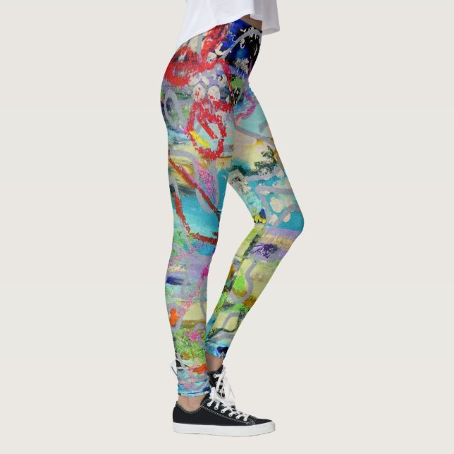Warme Schichten von Lydia's Art Sangria Leggings (Rechts)