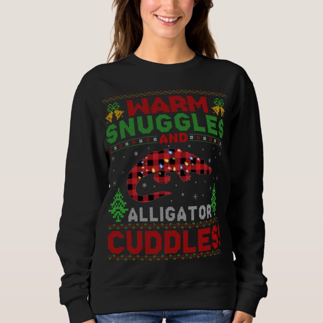 Warme Schnecken und Alligatorenkugel Ugly Alligato Sweatshirt (Vorderseite)