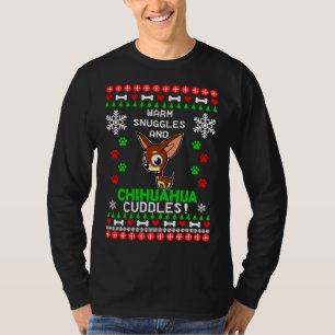 Warme Schnecken und Chihuahua Cuddles Christmas Sw T-Shirt