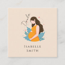 Warme Schwangerenbetreuung Illustration Identity D