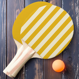 Warme Sonnenblumen Polo Striping und Solid Tischtennis Schläger