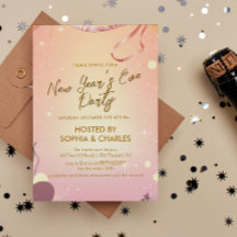 Warme Stimmung und rosa Silvester-Party