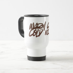 Warme Tasse, Kalte Nacht — Single Girl Winter Tass Reisebecher