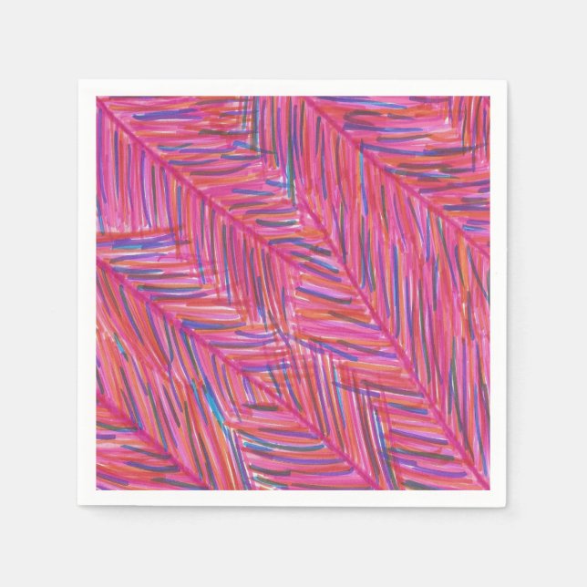 Warme tropische Nächte Serviette (Vorderseite)