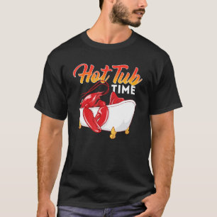 Warme Tube Hummer-Garnelen Krabbenfänger Meeresfrü T-Shirt