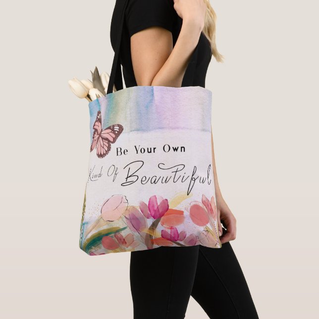 Warme Tulips und Schmetterlingsquote, kundenspezif Tasche (Von Nahem)