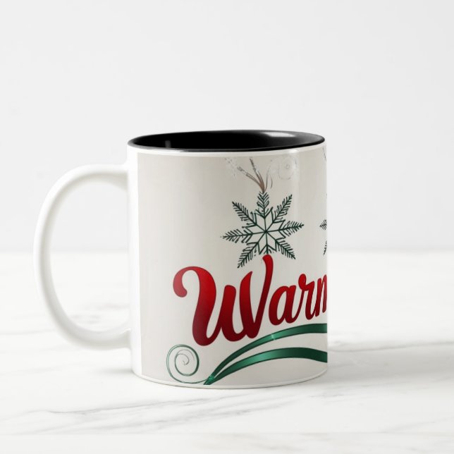 WARME UND GEMÜTLICHE TRENDY ZWEIFARBIGE TASSE (Links)
