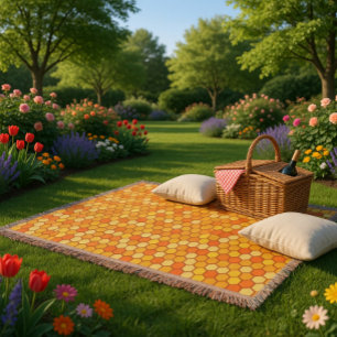 Warme und gemütliche, von Bienen Inspiriert Honigw Decke