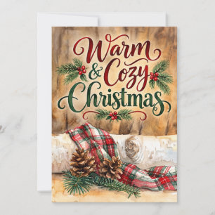 Warme und gemütliche Weihnachten Rustikale Kiefern