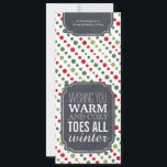 "Warme und gemütliche Zehe-" - Geschenkumbau für Feiertagskarte<br><div class="desc">" Warme und Cozy Zehen, " - Geschenkumbau für die Verpackung der Socken -, das ich sah, dass diese niedliche Idee auf Pinterest und gedacht ihm der Spaß seien Sie, zum einer Vielzahl von den Sockenumbauten für Leute zu machen, die nicht die Zeit haben, sie zu drucken und herzustellen. Wickeln...</div>