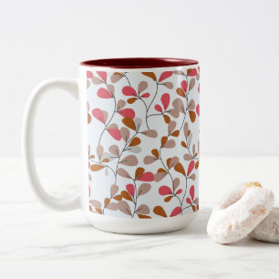 Warme und weiche Blüten Zweifarbige Tasse