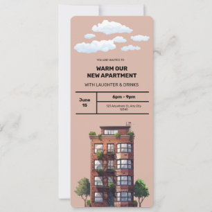 Warme unsere neue Wohnung Einladung