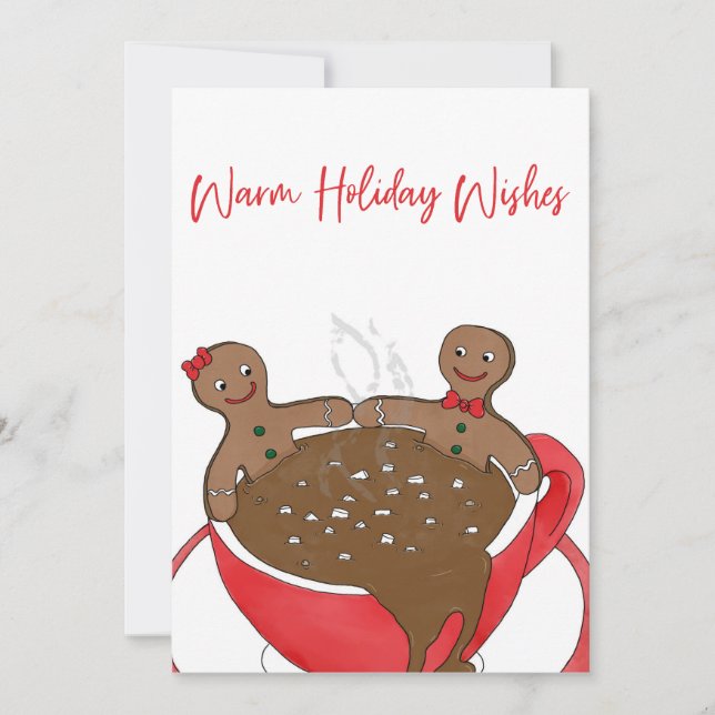 Warme Urlaubswünsche Feiertagskarte (Vorderseite)