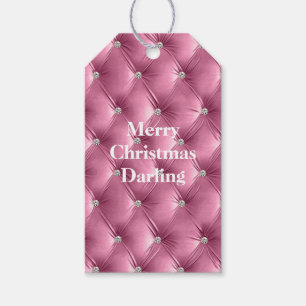 Warme weich rosa Imitate Velvet Geschenkanhänger