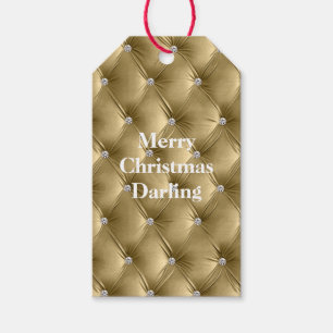 Warme weiche Glam Gold Imitate Velvet Geschenkanhänger