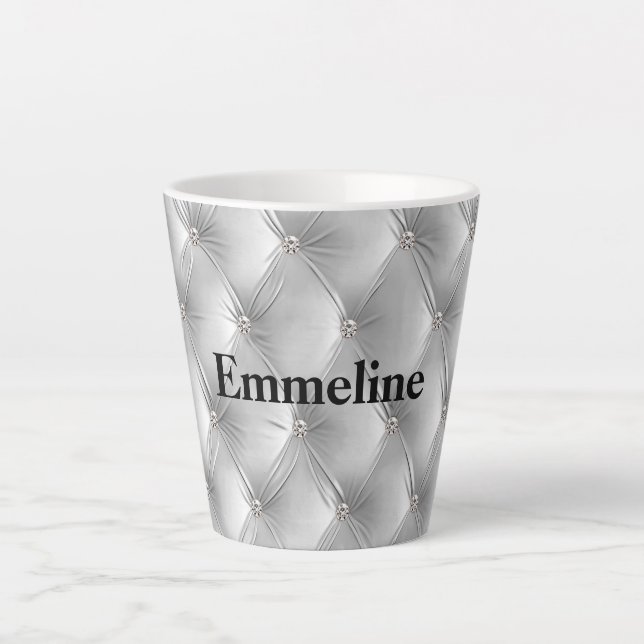 Warme weiche graue Imitate Velvet Milchtasse (Vorderseite)