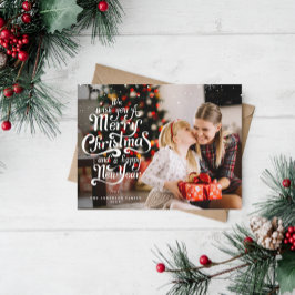 Warme Weihnachten wünscht Urlaub Postkarte