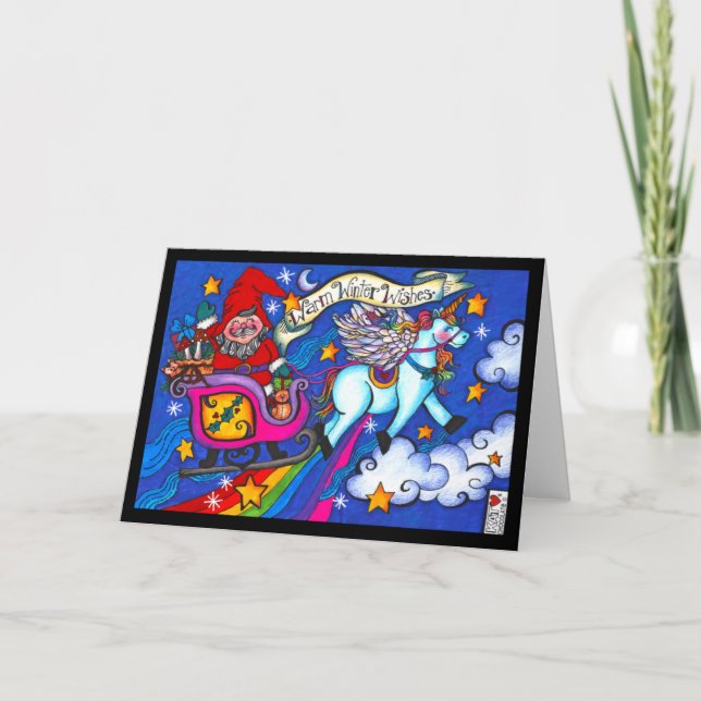 Warme Winter Wish Card Karte (Vorderseite)