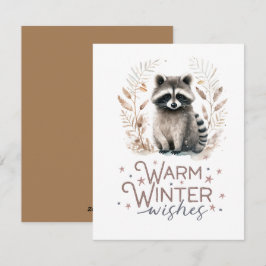 Warme Winterwünsche Feiertagskarte